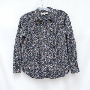 LOFT women's shirt ditsy floral print liberty fairycore petite medium MP loose